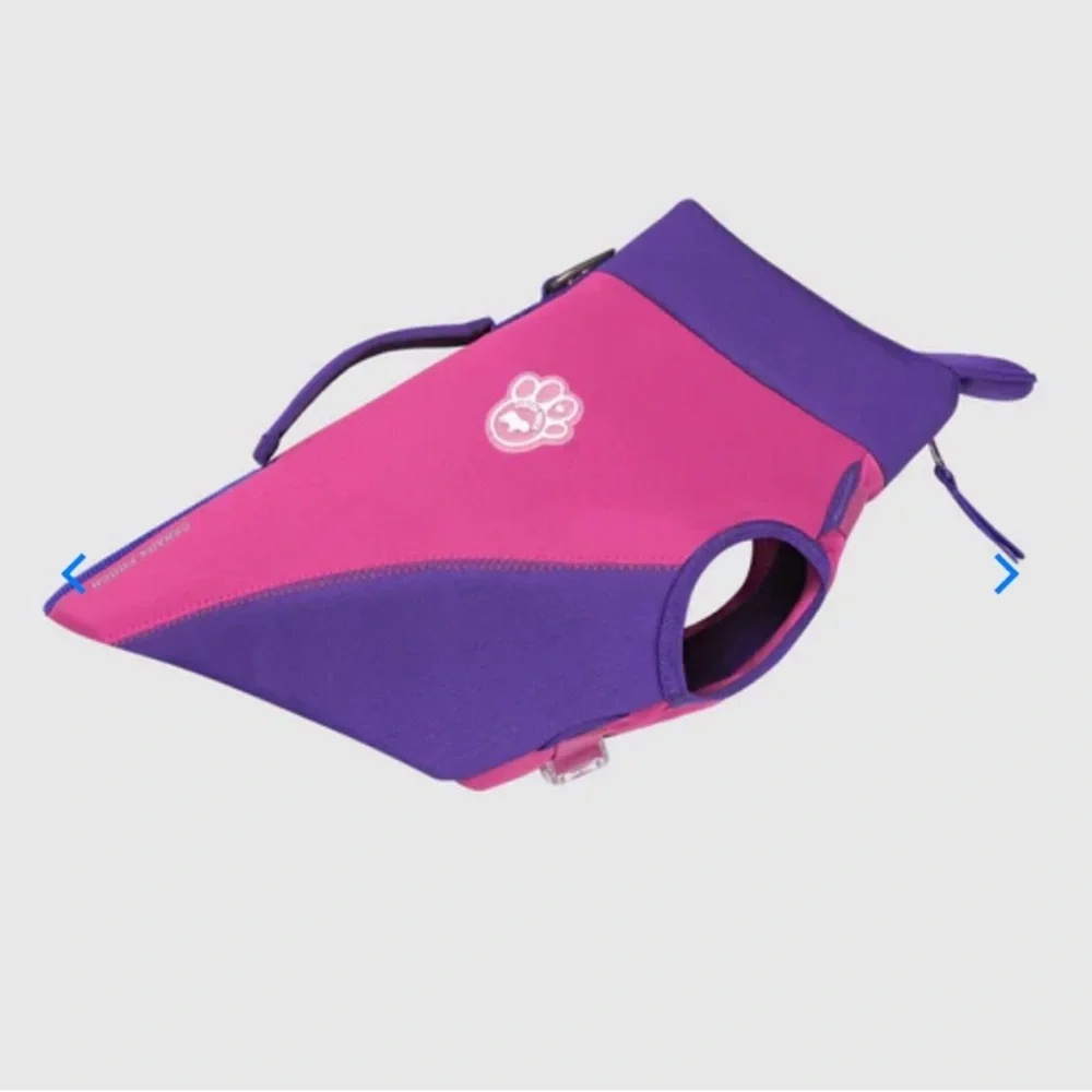 Canada Pooch High Tide Life Dog Jacket - Pink/Purple - Size 20